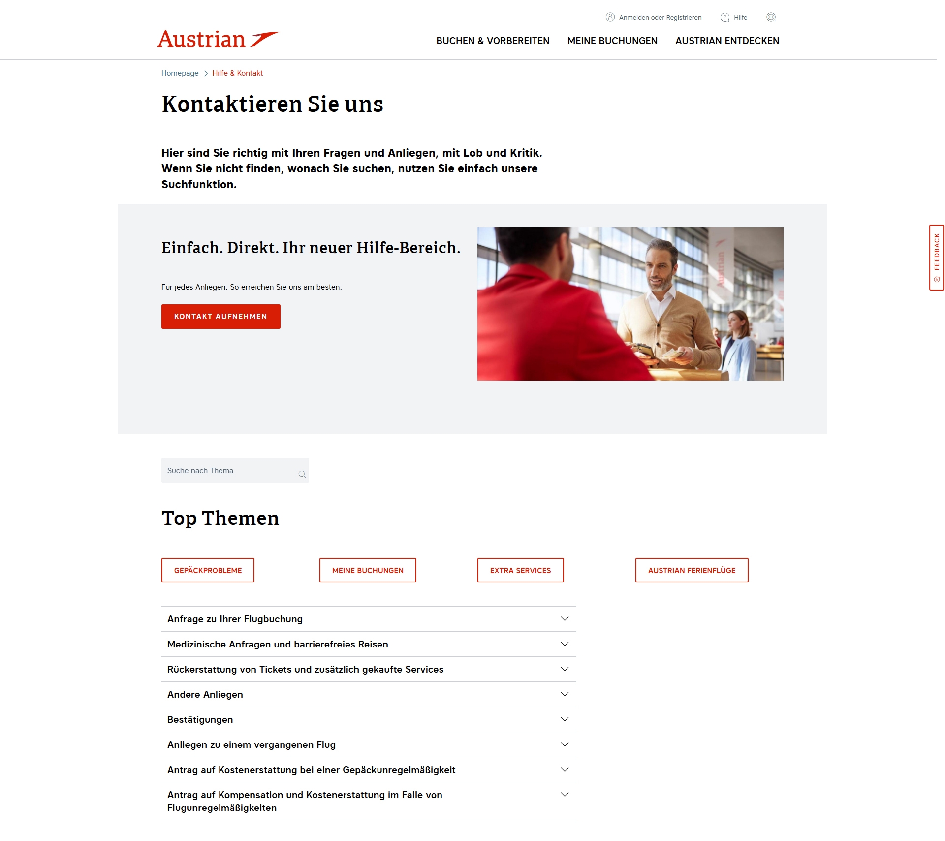 Austrian Airlines Kundenservice, Telefonnummer, Kontakt