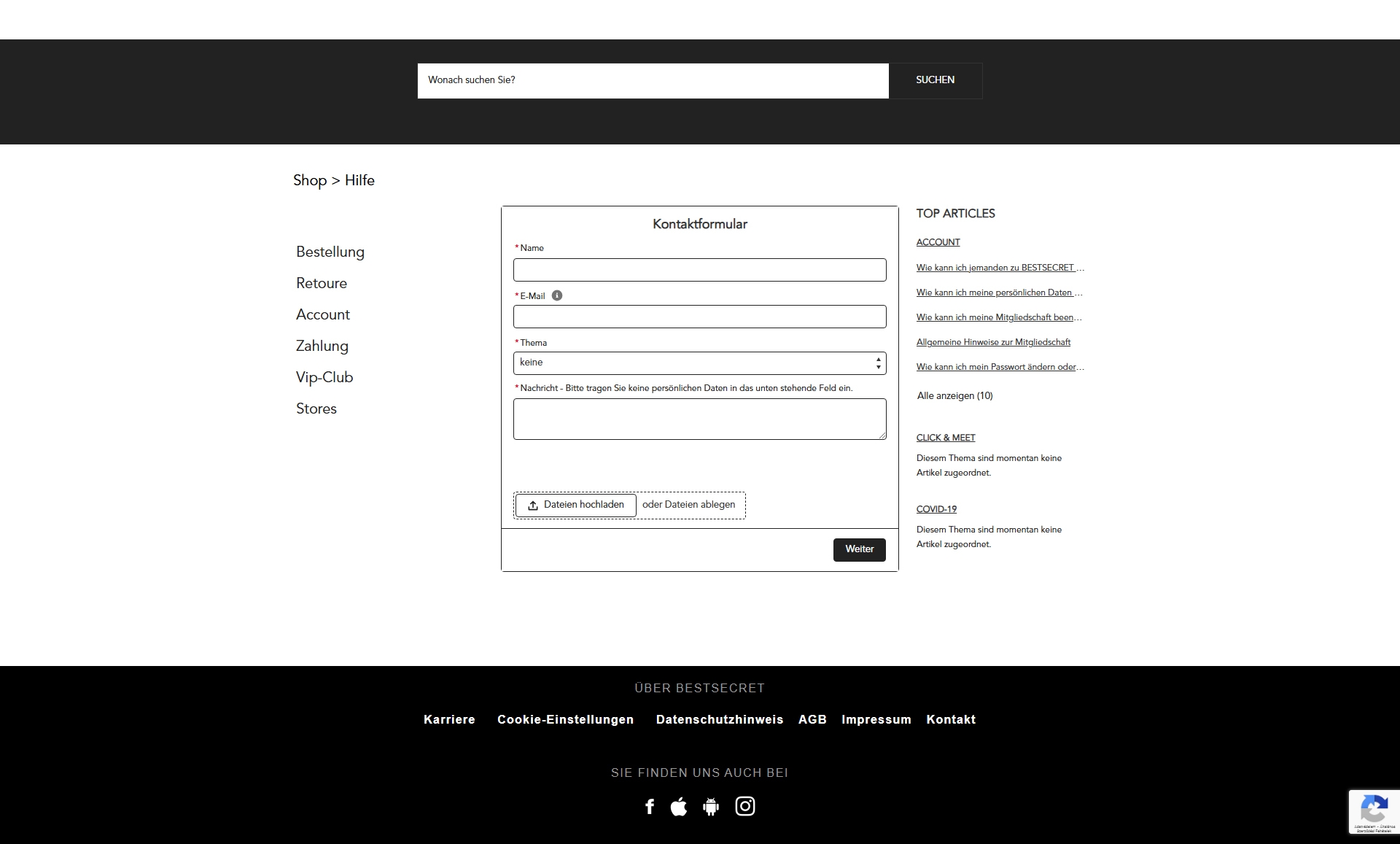 BESTSECRET Kundenservice, Telefonnummer, Kontakt