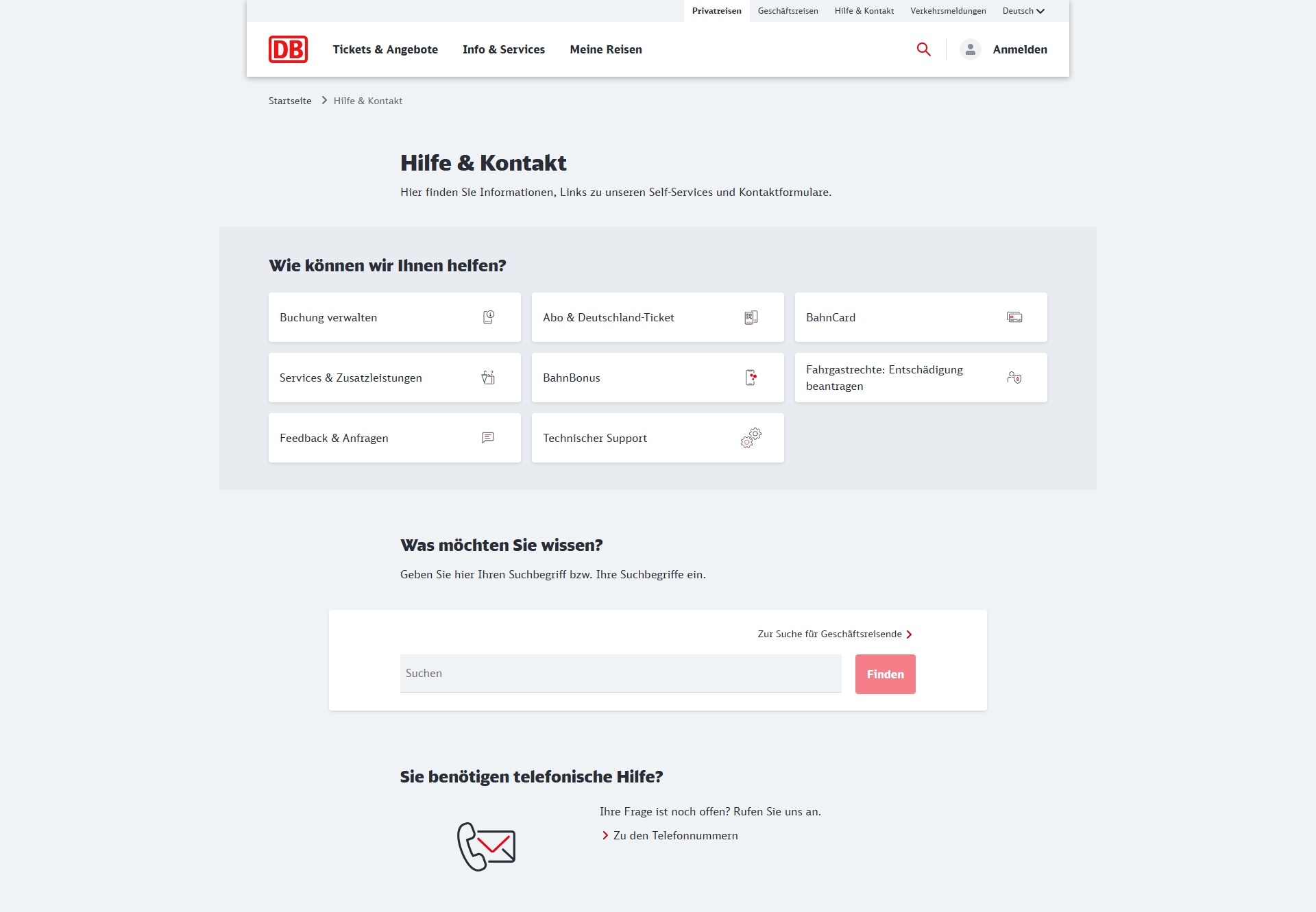 Deutsche Bahn Kundenservice, Telefonnummer, Kontakt