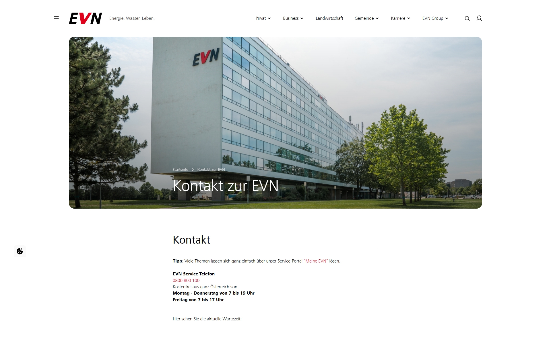 EVN Kundenservice, Telefonnummer, Kontakt