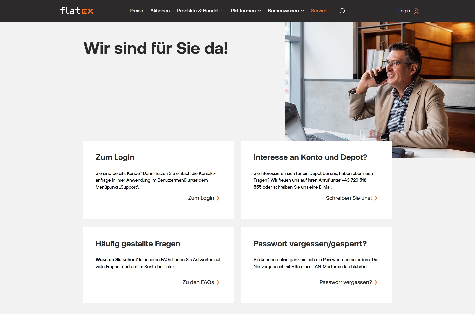Flatex Kundenservice, Telefonnummer, Kontakt