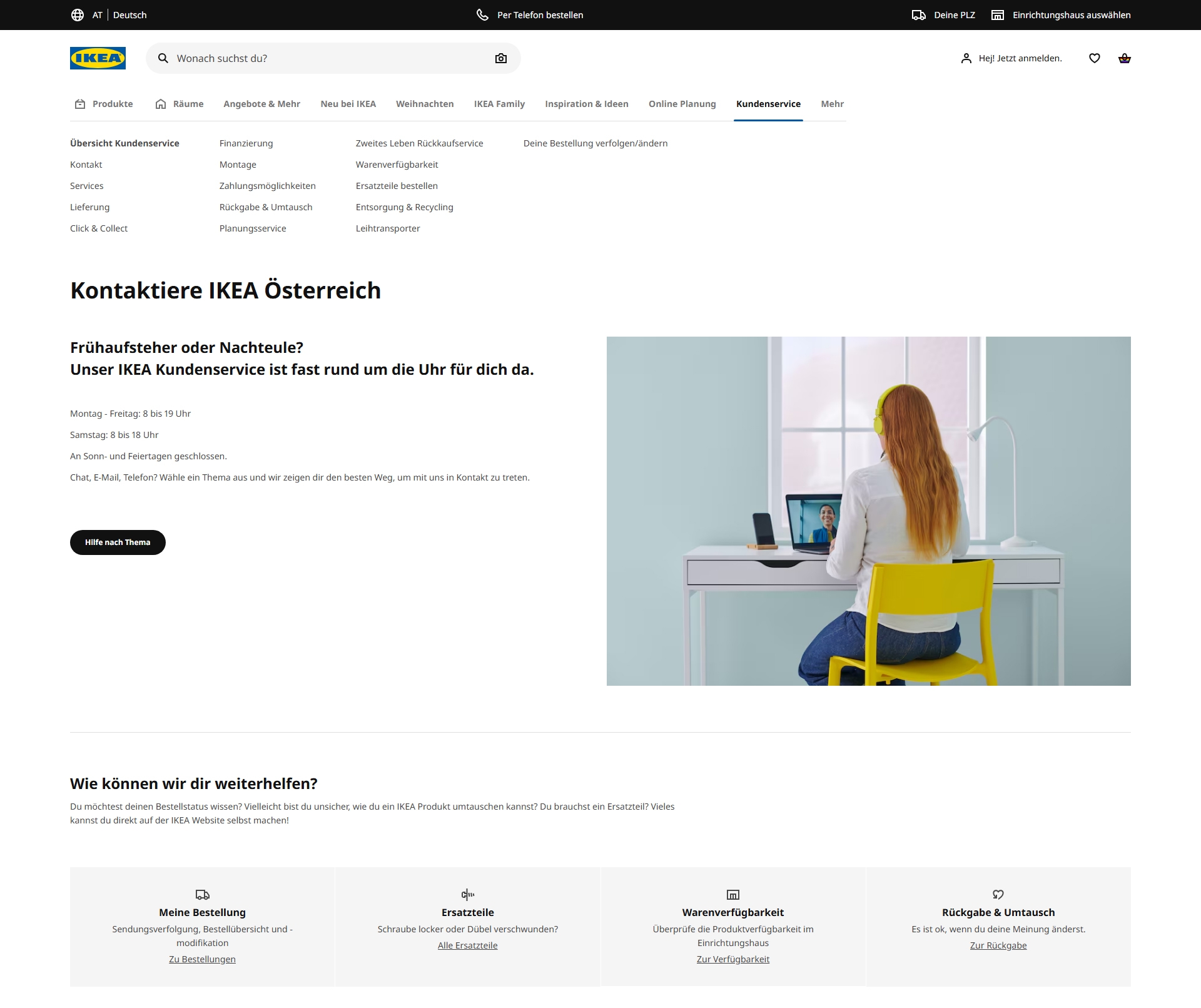 IKEA Kundenservice, Telefonnummer, Kontakt
