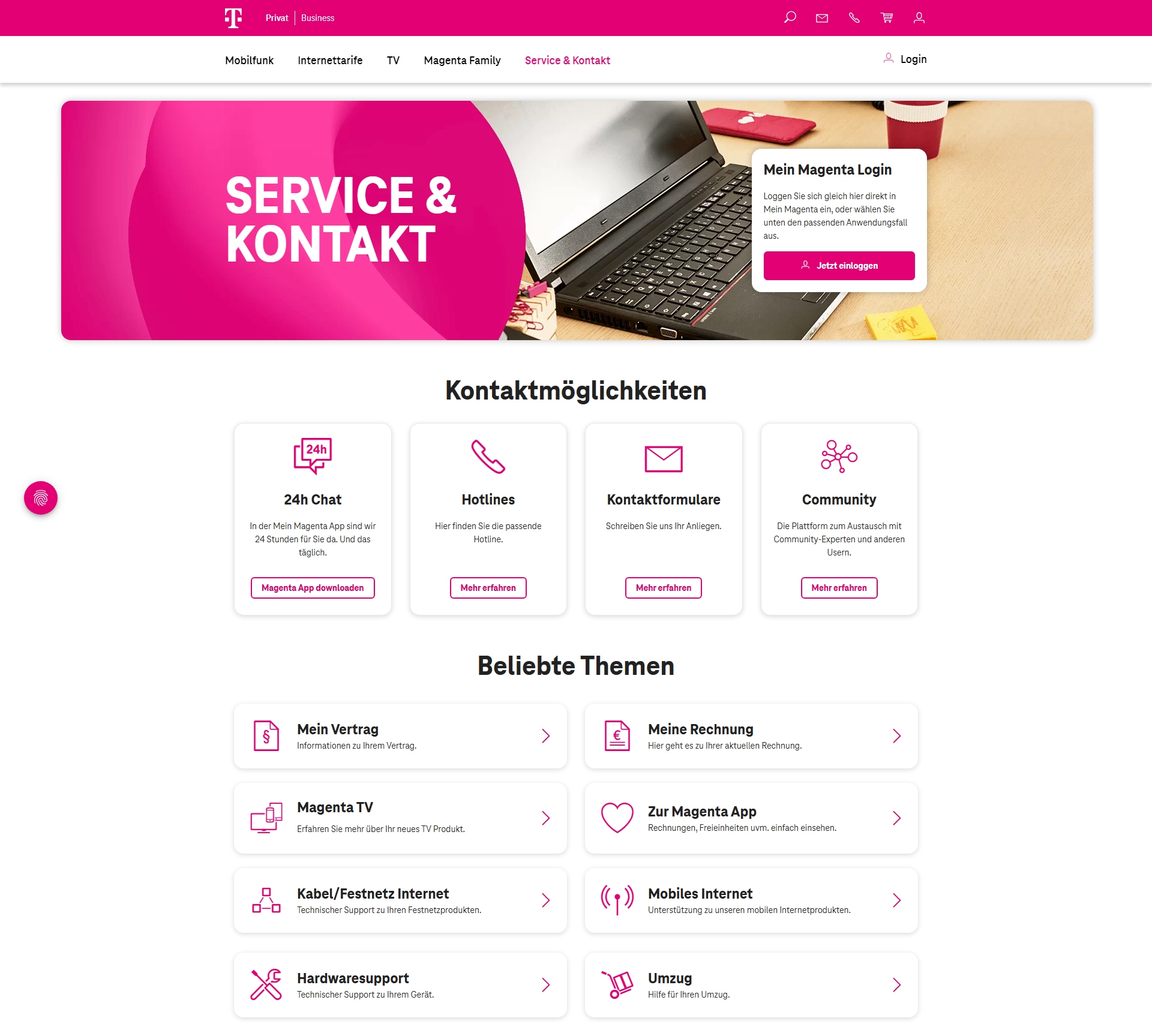 Magenta Kundenservice, Telefonnummer, Kontakt