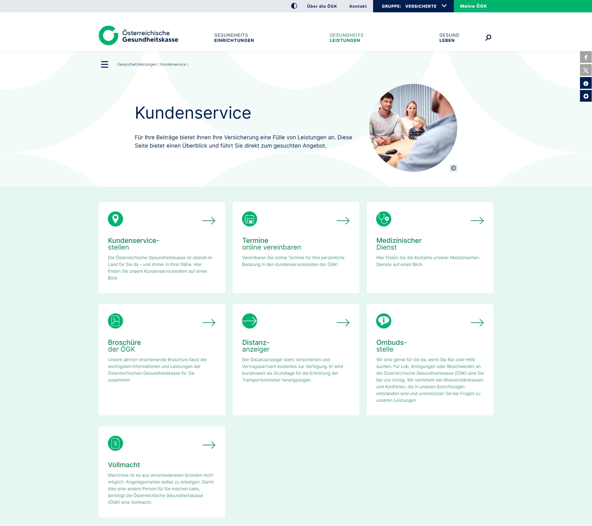 ÖGK Kundenservice, Telefonnummer, Kontakt