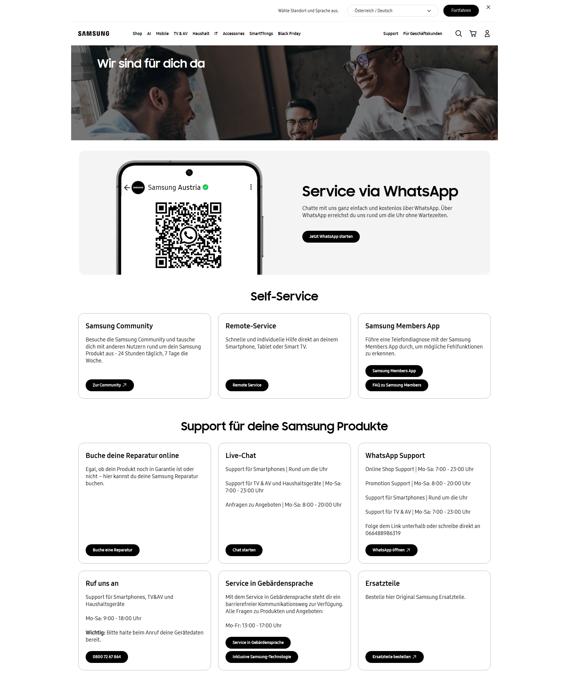 Samsung Kundenservice, Telefonnummer, Kontakt