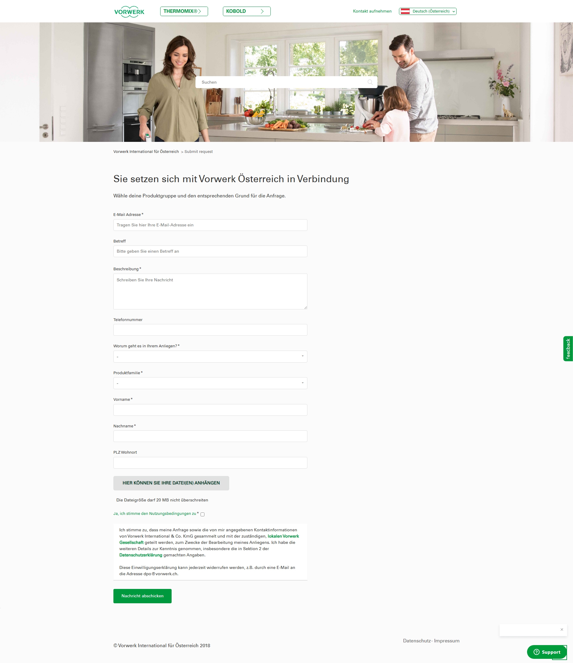 Vorwerk Kundenservice, Telefonnummer, Kontakt