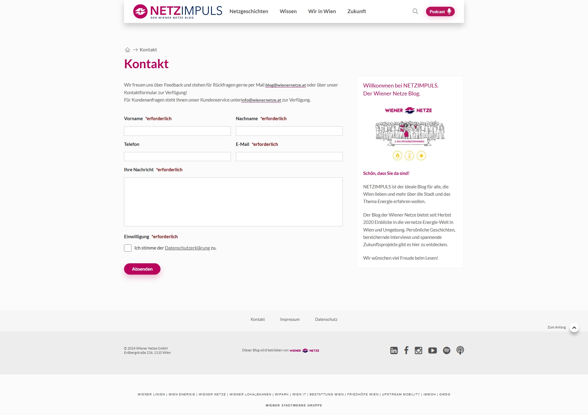 Wiener Netze Kundenservice, Telefonnummer, Kontakt