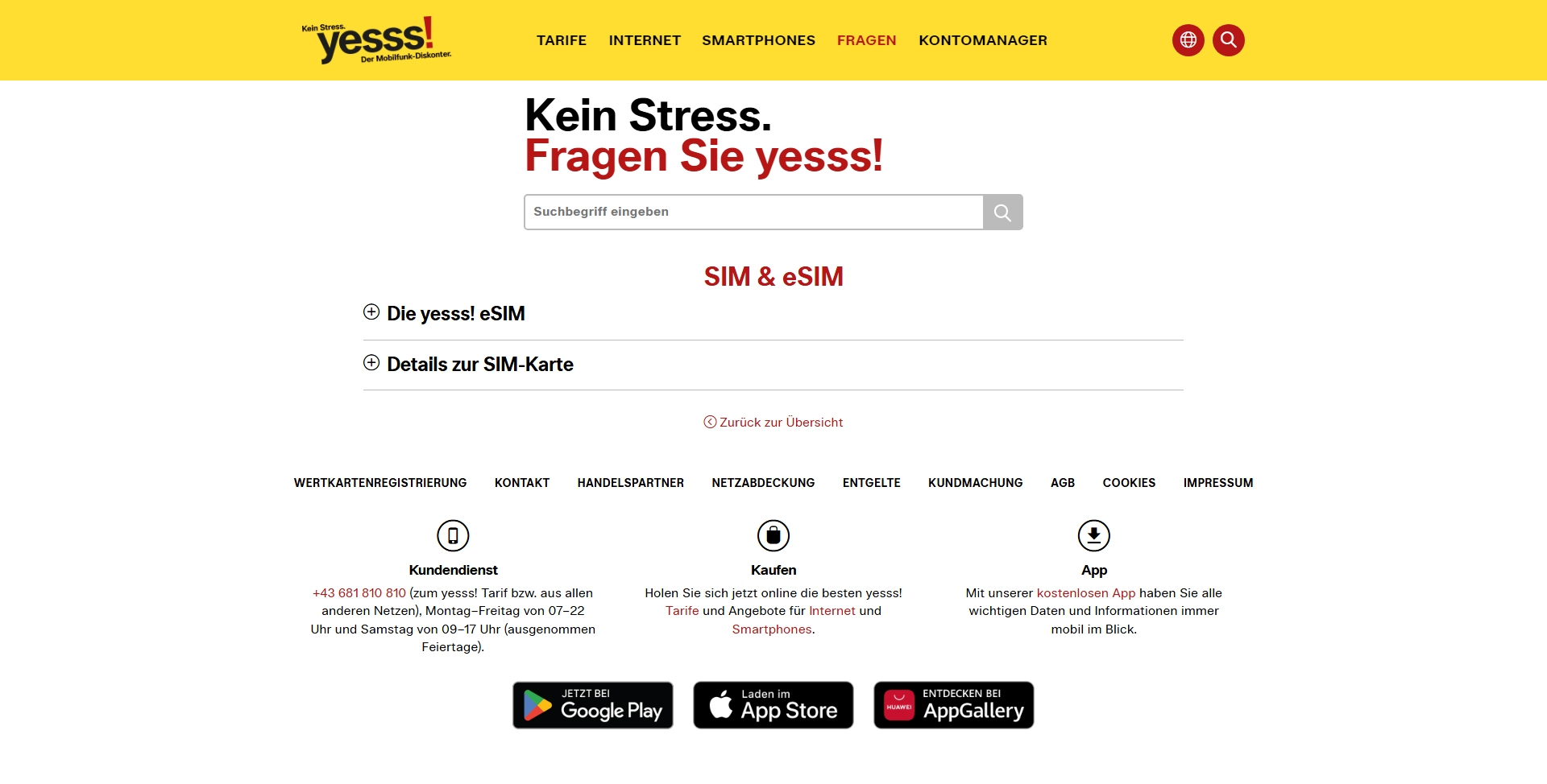 Yesss! Kundenservice, Telefonnummer, Kontakt